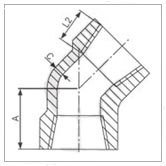 45 Degree Threaded Elbow Construction